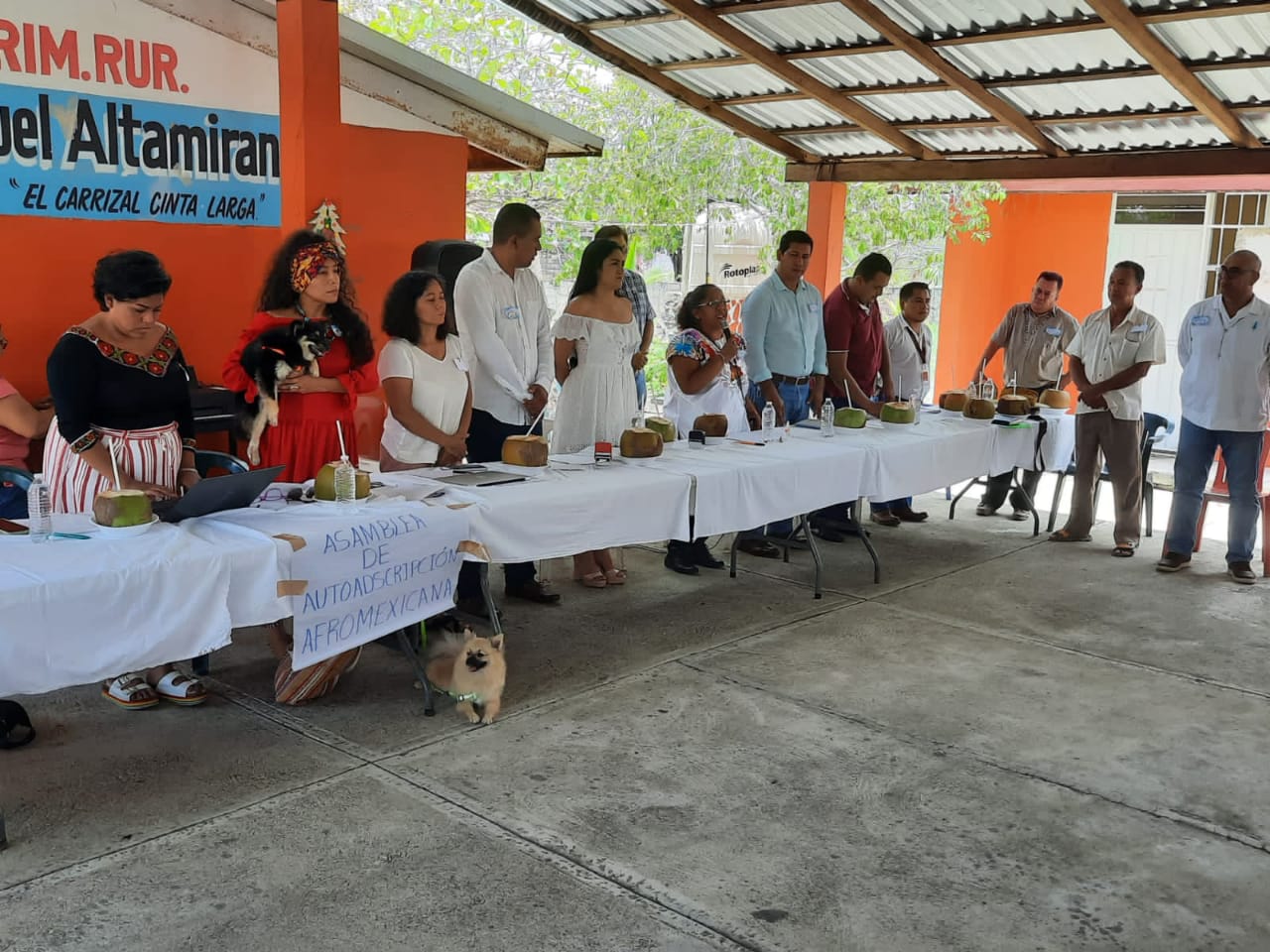 Participa titular de la SAIA en la asamblea donde la comunidad de Carrizal de Cinta Larga se asume como localidad afromexicana