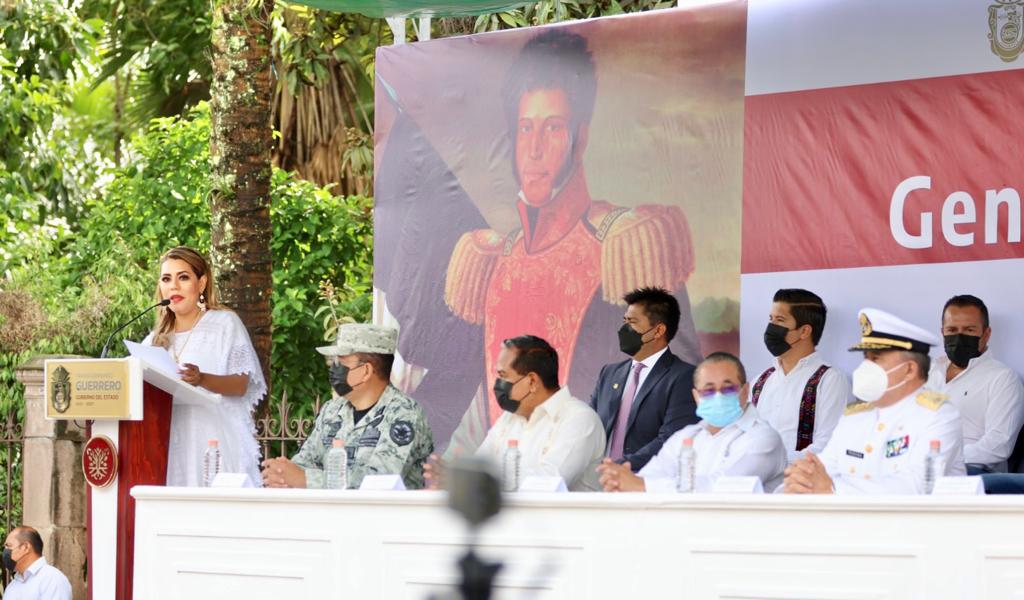 Conmemora Evelyn Salgado 240 Aniversario del Natalicio del General Vicente Guerrero en Tixtla