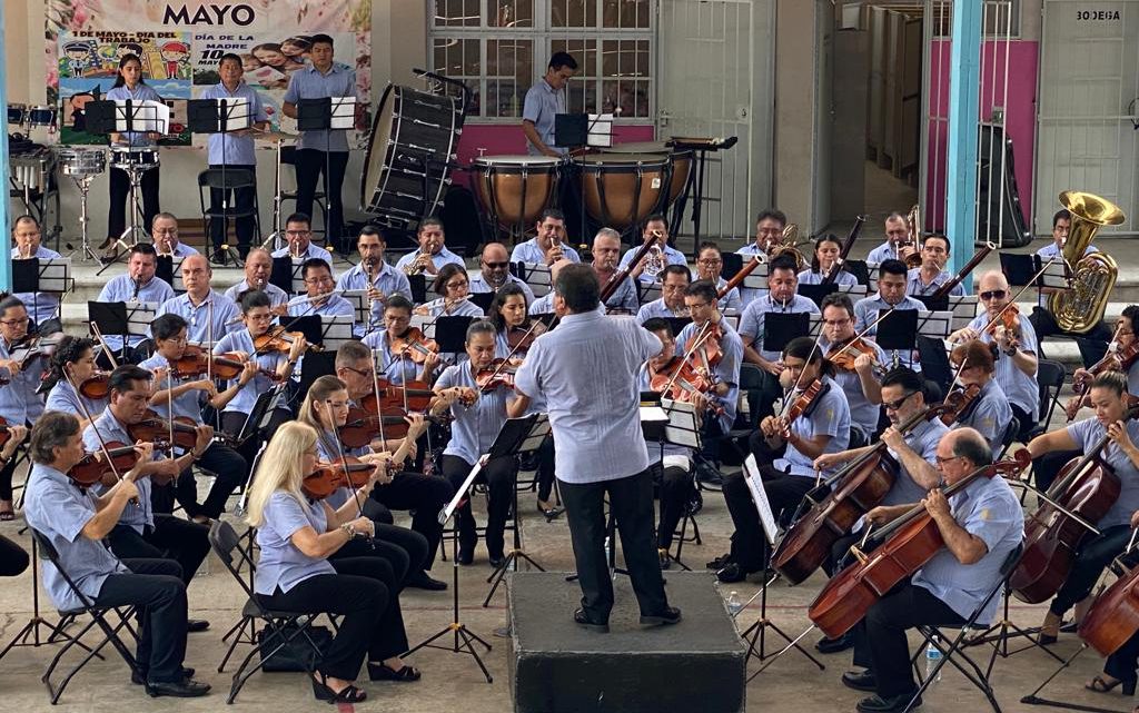 Estudiantes de Primaria disfrutan concierto de la Filarmónica de Acapulco
