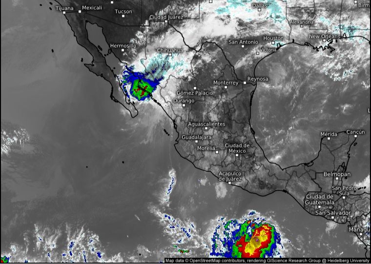 Se formó la depresión tropical Dieciocho-E al Sur de las costas de Oaxaca