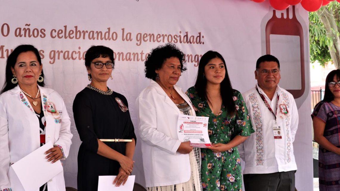 Inaugura Aidé Ibarez programa alusivo al Día Mundial del Donante de Sangre