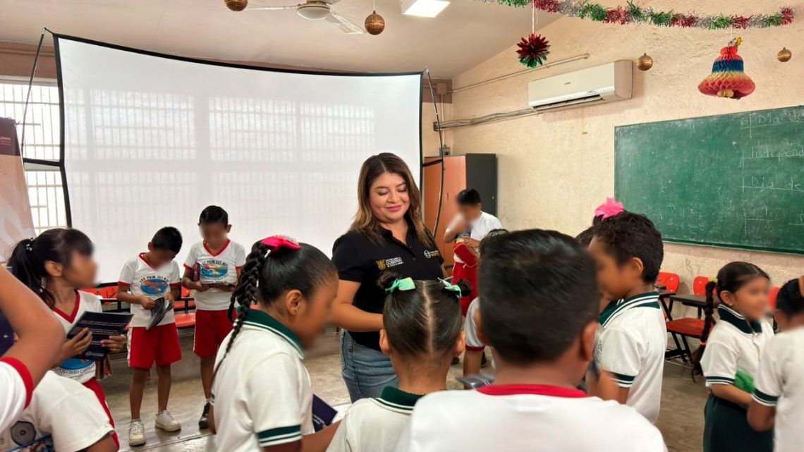 Promueve la gobernadora Evelyn Salgado Pineda entornos libres de violencia en escuelas de la colonia Zapata del puerto de Acapulco