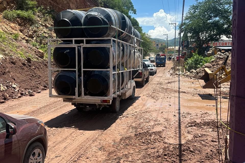 Libre la circulación a los automovilistas en la entrada a Tlapa