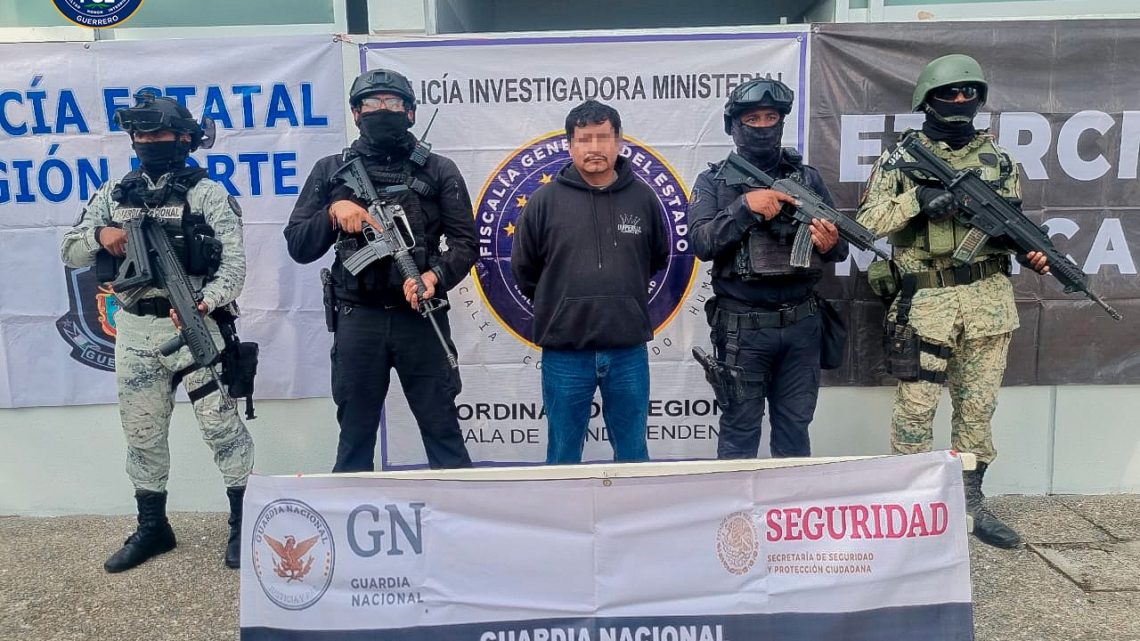 FGEGuerrero detiene a asesino de 7 personas en Ahuacoutzingo