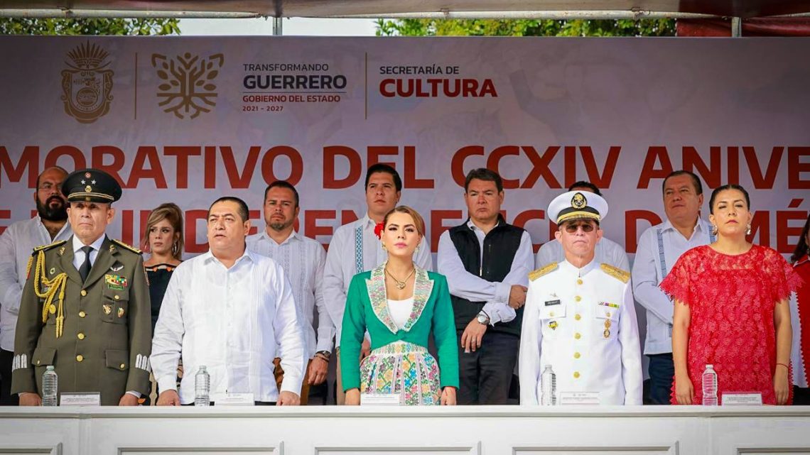 Reafirma Evelyn Salgado compromiso con la transformación de Guerrero al conmemorar el 214 Aniversario del Inicio de la Independencia de México