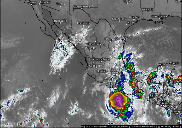 SGIRPCGRO PREVÉ LA OCURRENCIA DE LLUVIAS FUERTES EN ZONAS DE GUERRERO