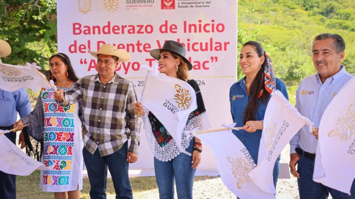 Cumple Evelyn Salgado con el Año de las Obras; entrega Centro de Salud y Puente vehicular en Atenango del Río