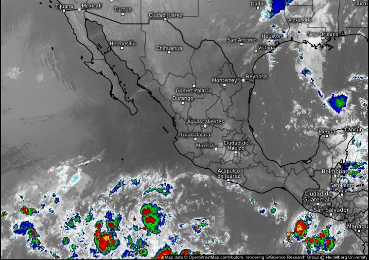 Se pronostican lluvias fuertes para este jueves en varias zonas de Guerrero