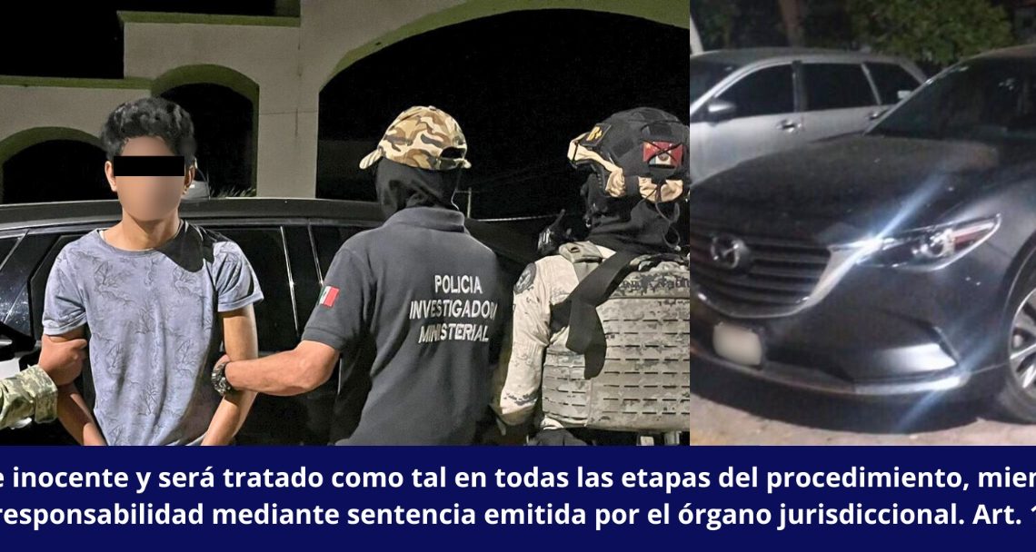 FGE Guerrero, DEFENSA, GN y SSPGro detienen a un hombre y aseguran seis vehículos presuntamente ligados a actividades ilícitas en la Región Centro de Guerrero