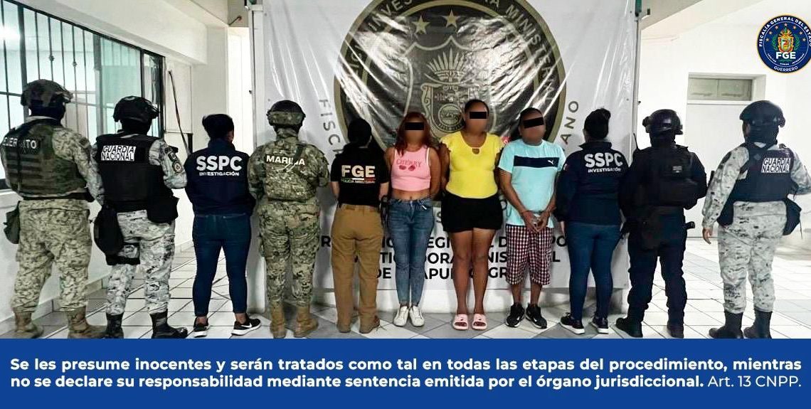 📍 En Acapulco, la #FGEGuerrero cumplimenta orden de aprehensión en contra de cuatro hombres por homicidio