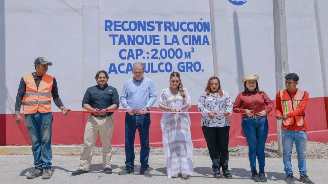 Reafirma Evelyn Salgado su compromiso con Acapulco al entregar obras de agua potable y saneamiento