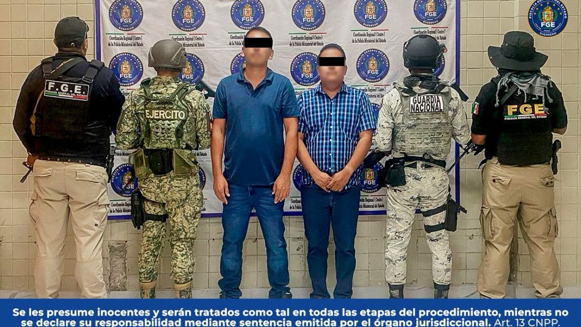 En Chilpancingo, la FGE Guerrero cumplimenta orden de aprehensión contra dos hombres por su probable participación en el delito de privación de la libertad agravada y su presunta participación en otro delito